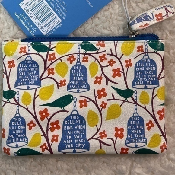 🥳HP🥳 Wild & Wolf “Rob Ryan Studio” Coin Purse - Picture 3 of 6